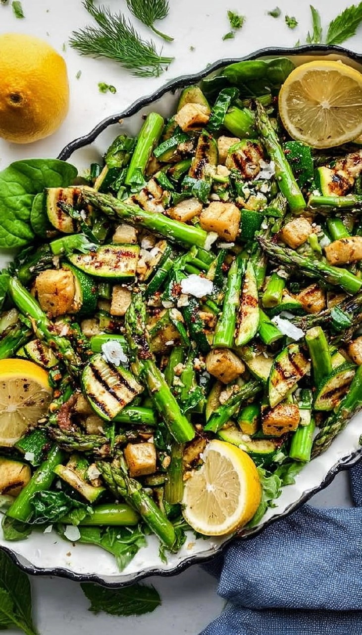 Grilled Asparagus & Zucchini Salad