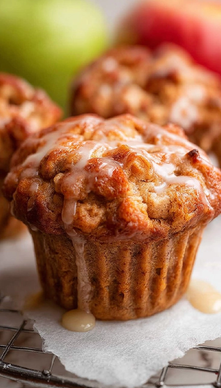 Healthy Apple Muffins with Cottage Cheese (High Protein!)