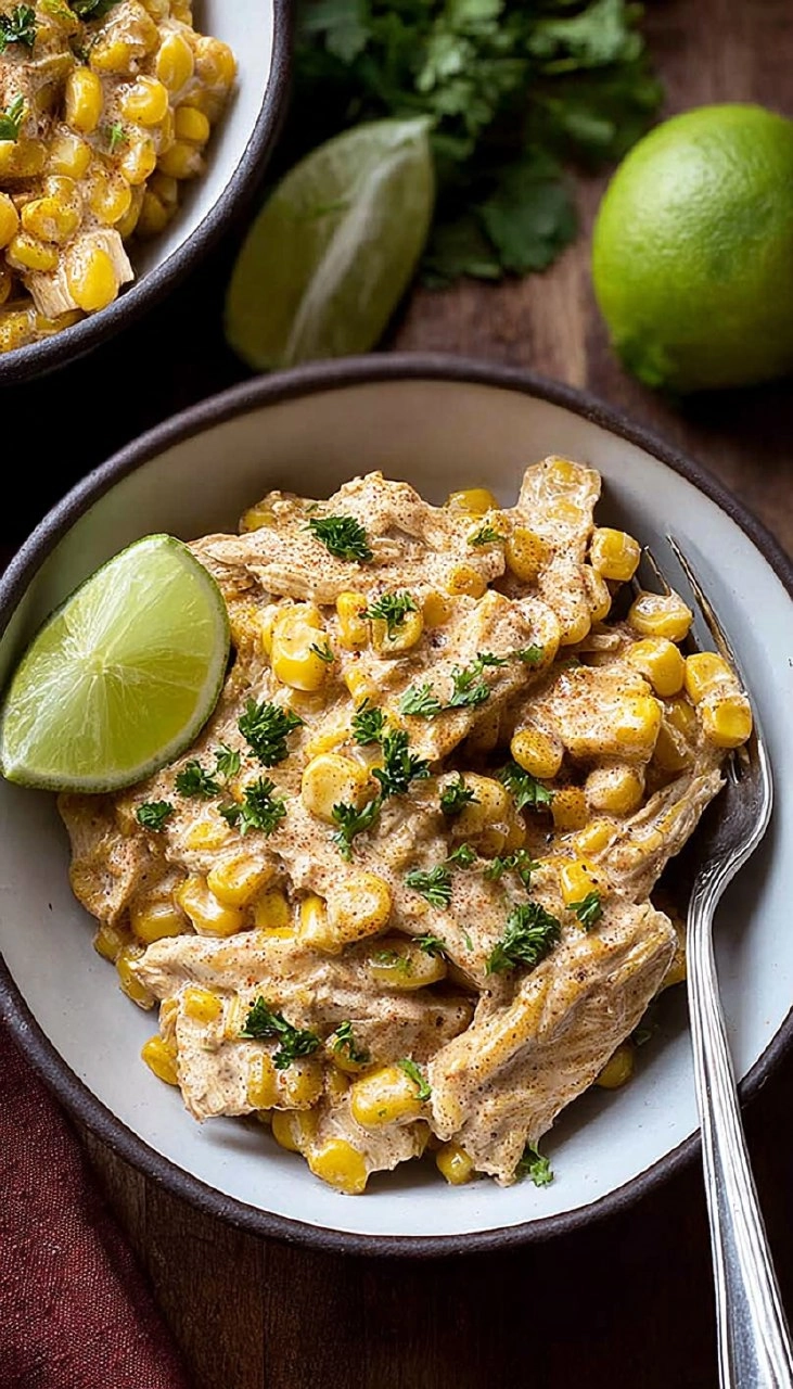 Slow Cooker Street Corn Chicken