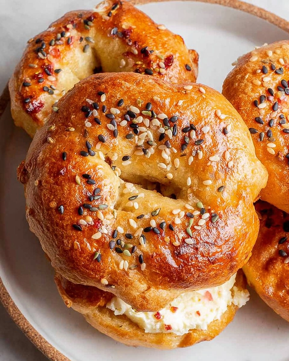 Strawberry-Cottage-Cheese-Bagels-Recipe