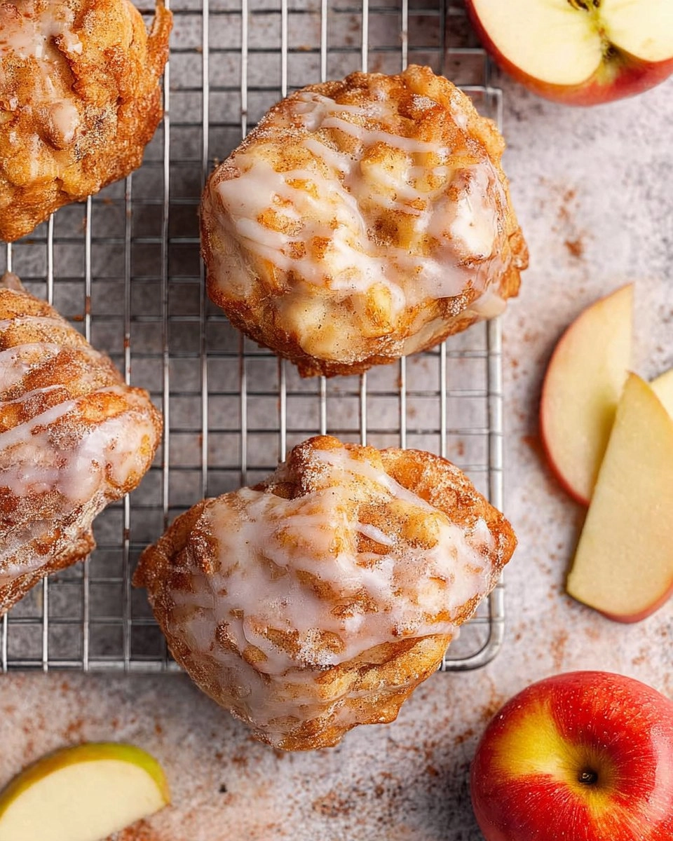 Air Fryer Apple Fritters (With Glaze)