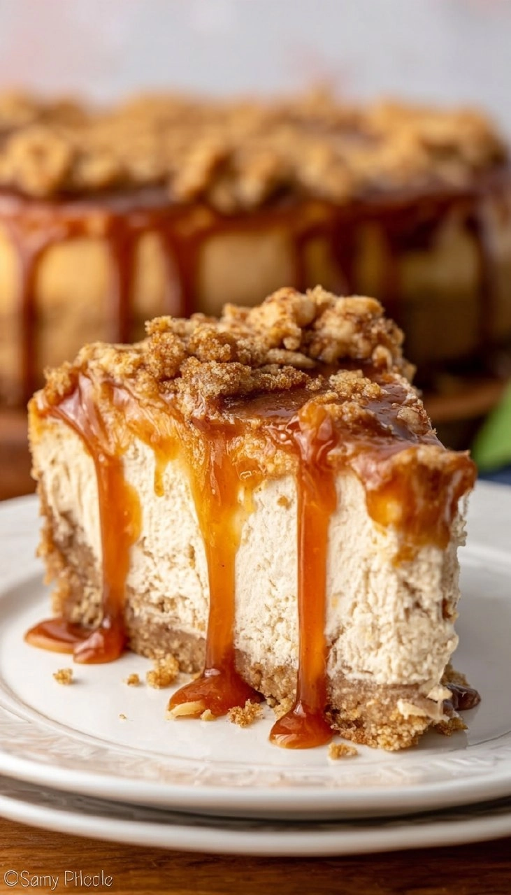 Amazing Caramel Apple Cheesecake