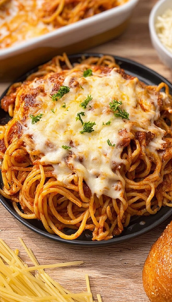 Baked Spaghetti with Cream Cheese