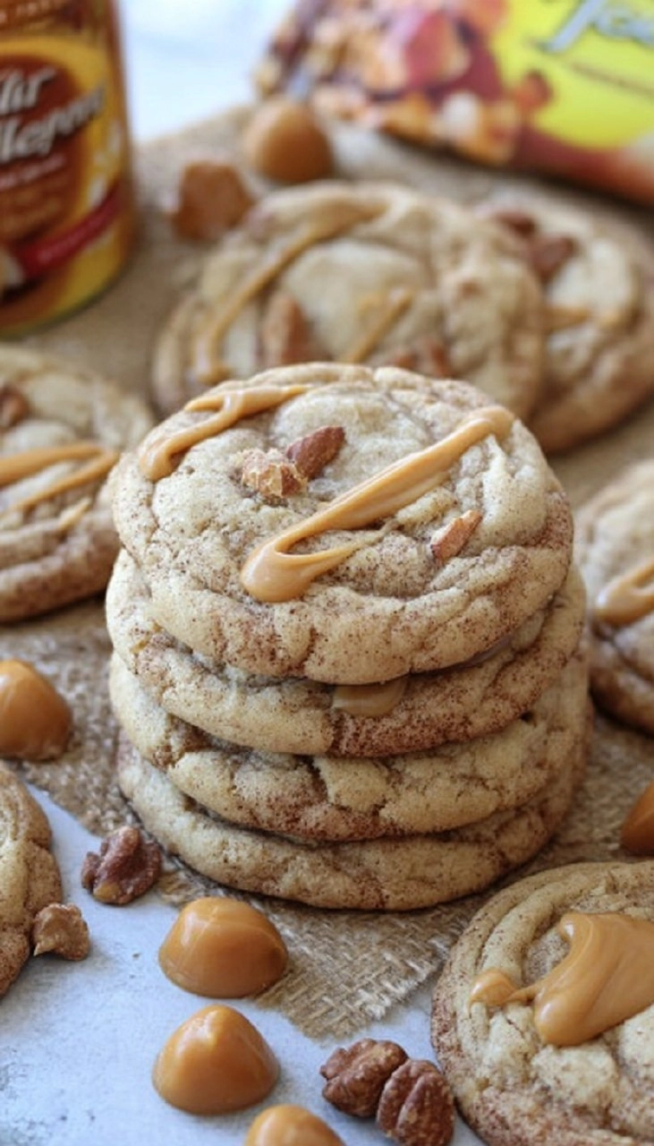 Caramel Apple Cider Cookies