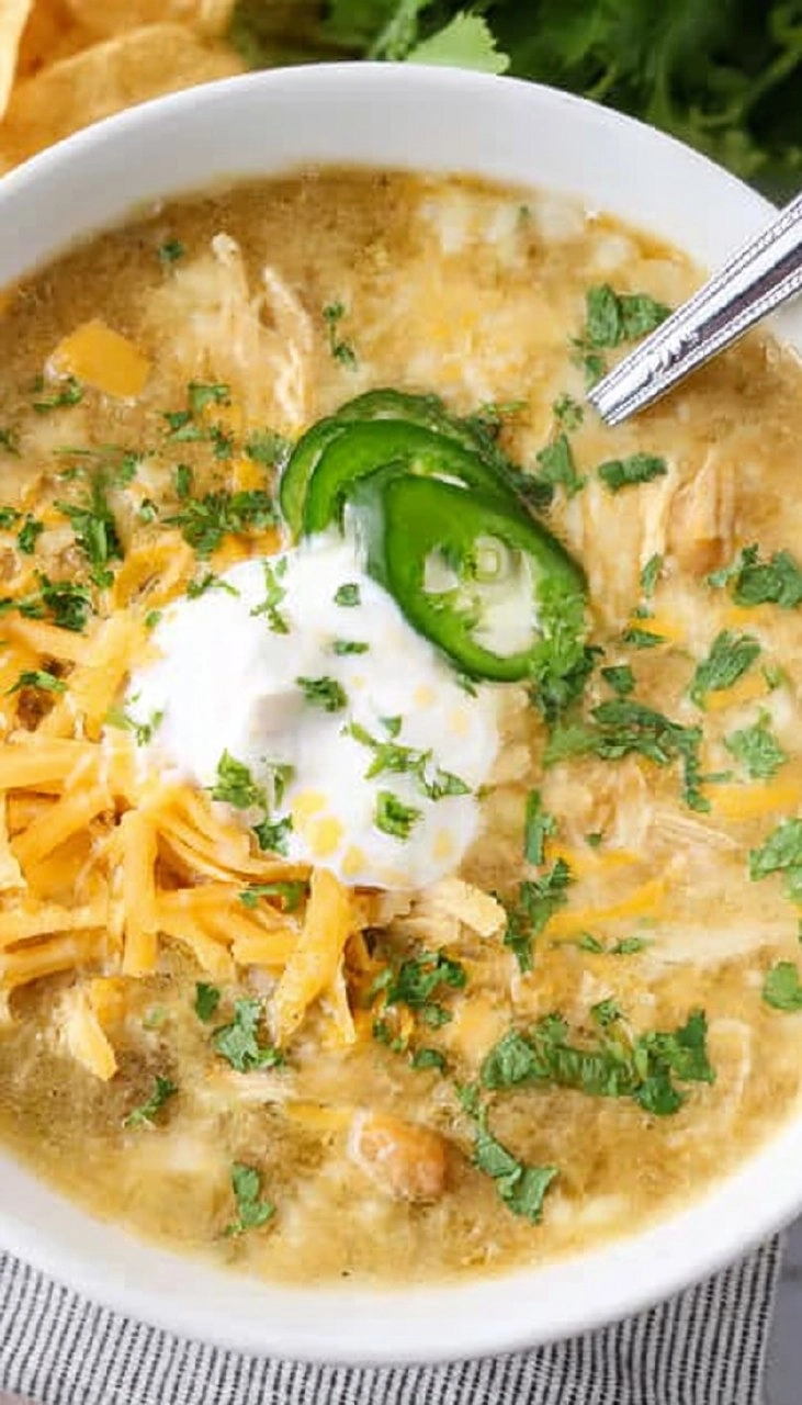 Green Chile Chicken Enchilada Soup