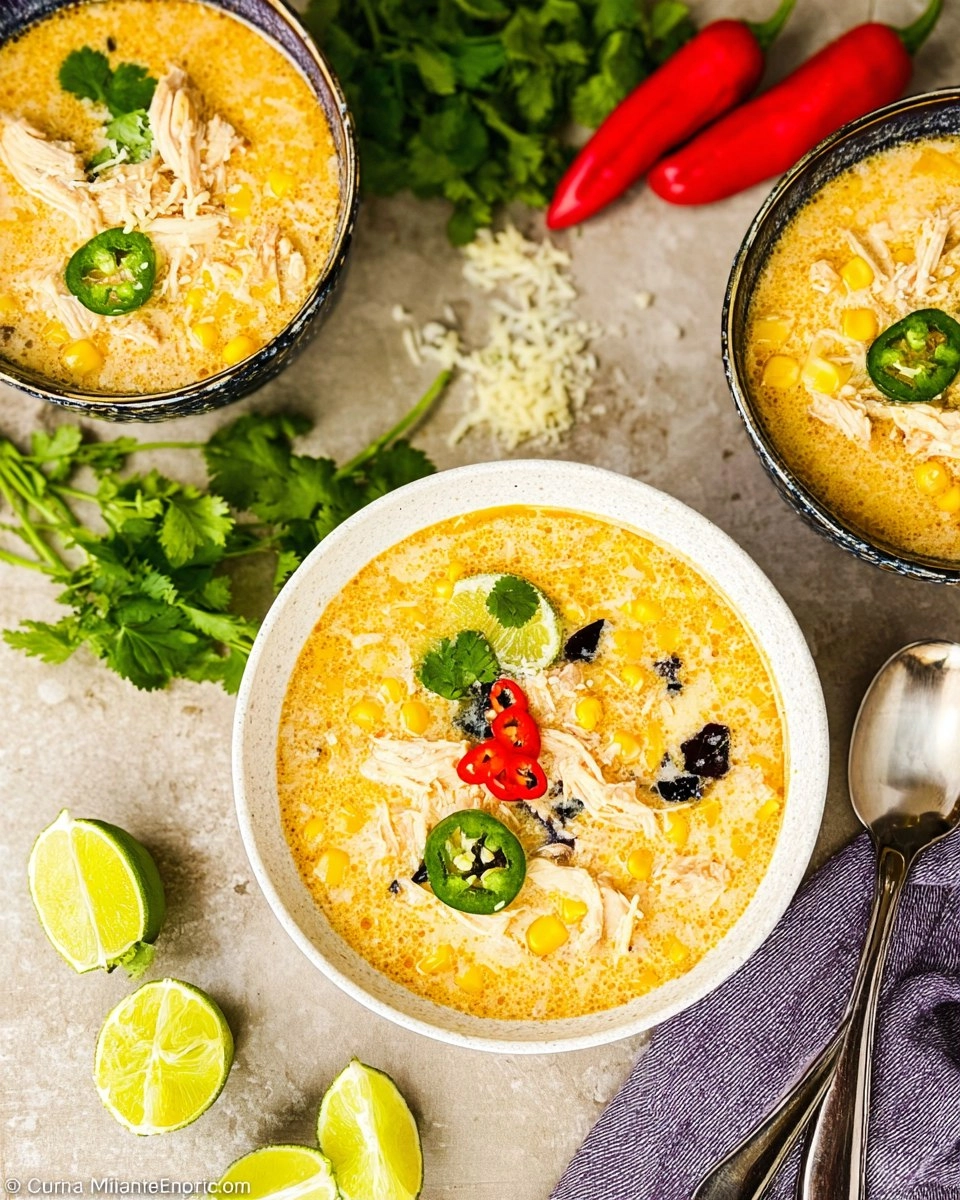 Mexican Street Corn White Chicken Chili (Tex-Mex Style) 30 Mexican-Street-Corn-White-Chicken-Chili-Tex-Mex-Style-Recipe