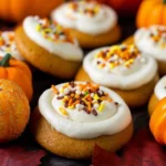 Pumpkin-Cookies-with-Cream-Cheese-Frosting-Recipe