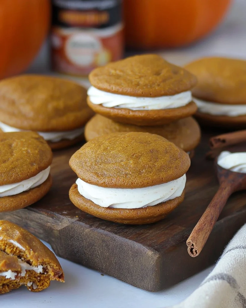 Pumpkin-Whoopie-Pies-with-Cream-Cheese-Filling-Recipe